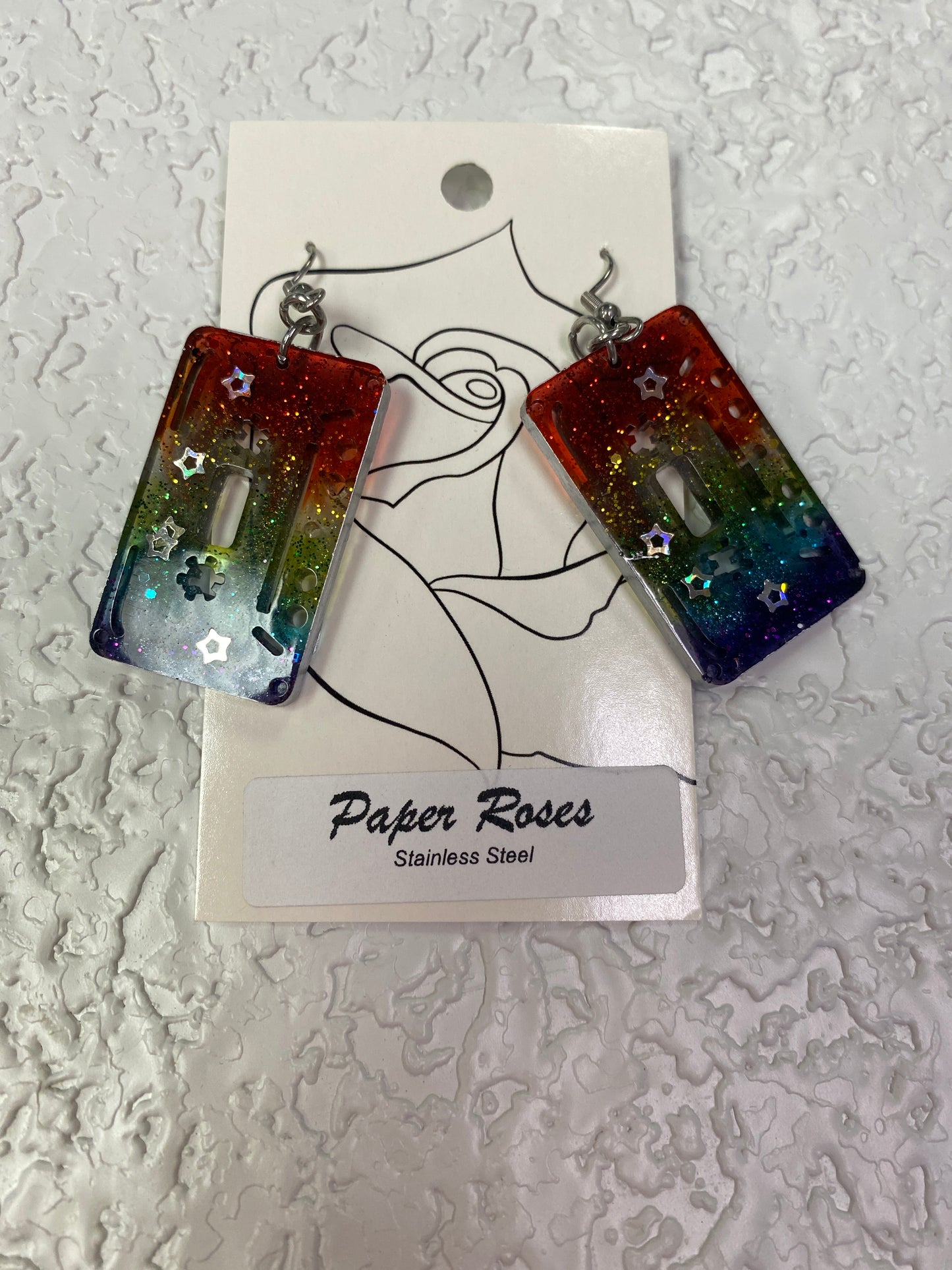 RAINBOW RETRO EARRINGS