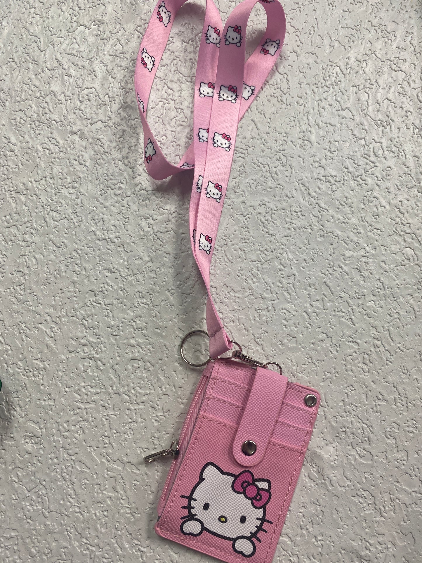 HELLO KITTY LANYARD WALLET PINK