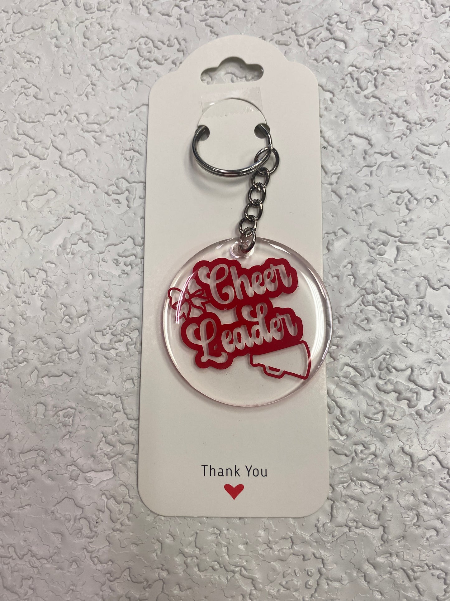 KEYCHAIN CHEER LEADER RED