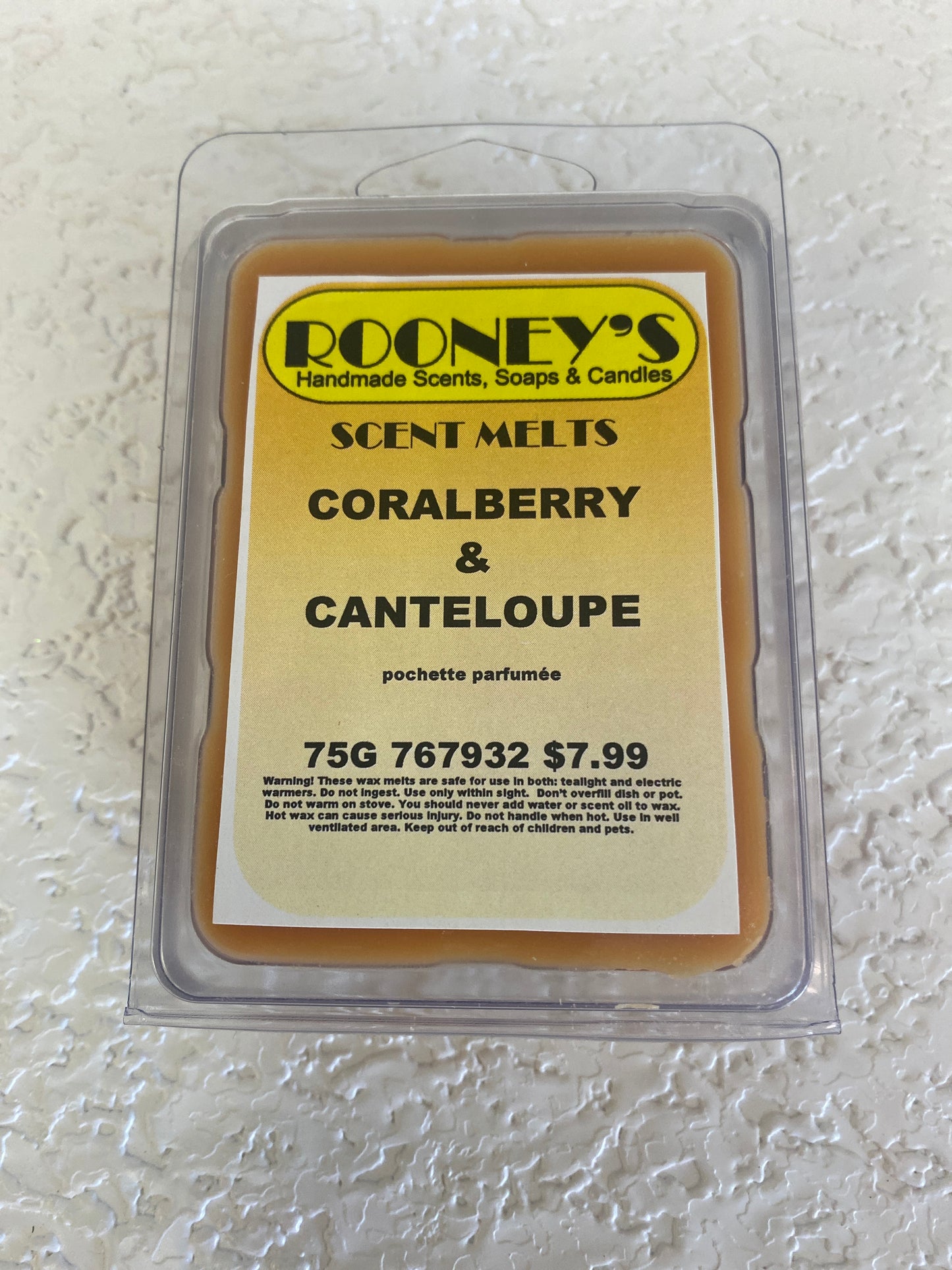 CORALBERRY & CANTELOUPE SCENT MELT