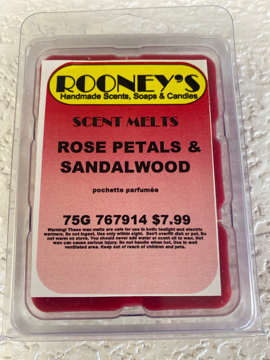 ROSE PETALS & SANDALWOOD SCENT MELT