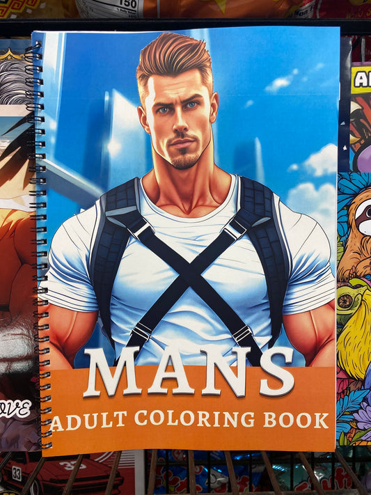 ADULT COLORING BOOK MEN