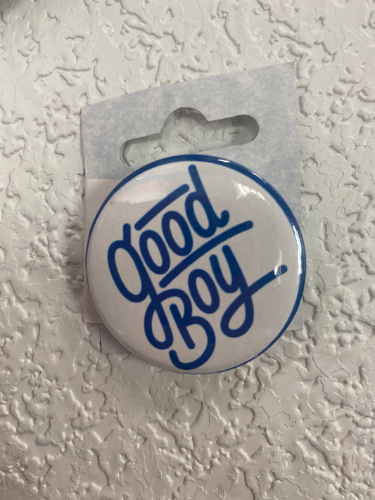 GOOD BOY BUTTON