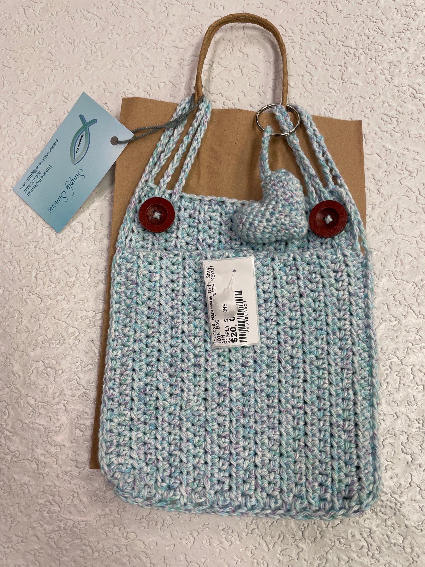 TOTE BAG INSERT WITH KEYCHAIN