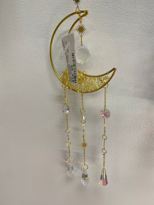YELLOW STONE MOON SUN CATCHER