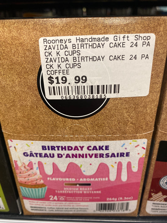 ZAVIDA BIRTHDAY CAKE 24 PACK K CUPS