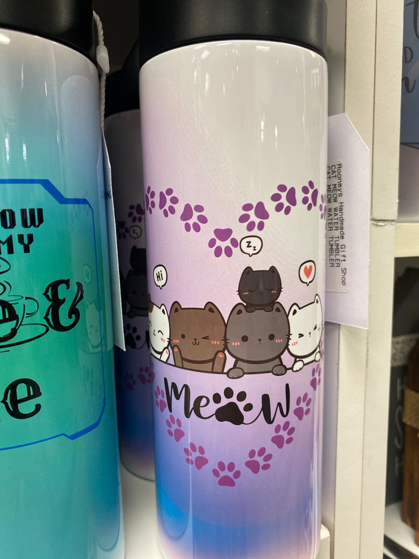 CAT MEOW WATER TUMBLER