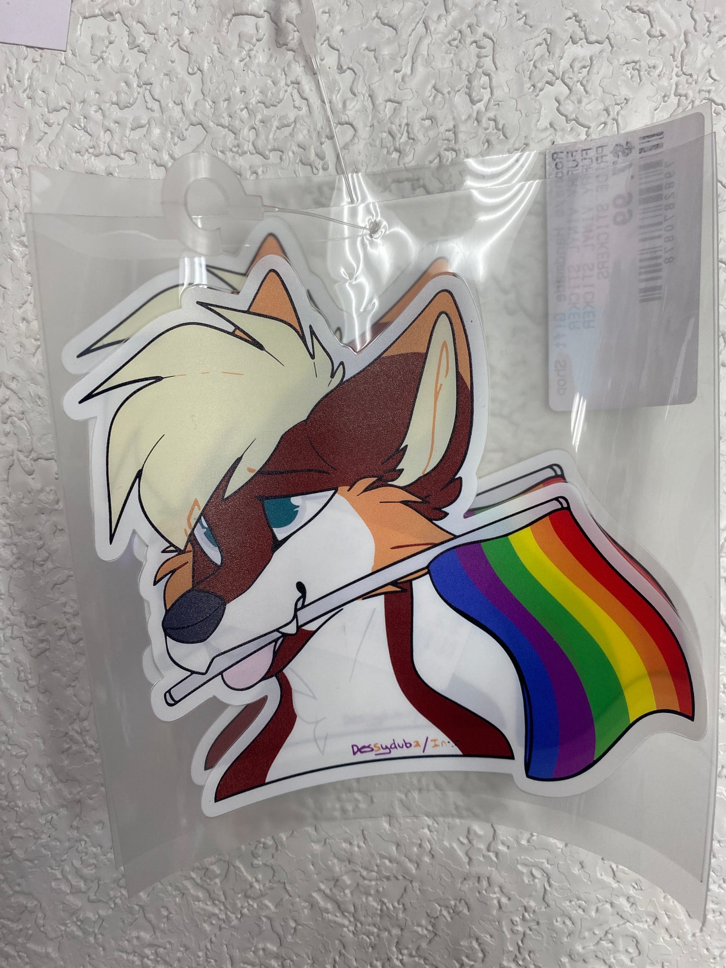 FURRY VINYL STICKER