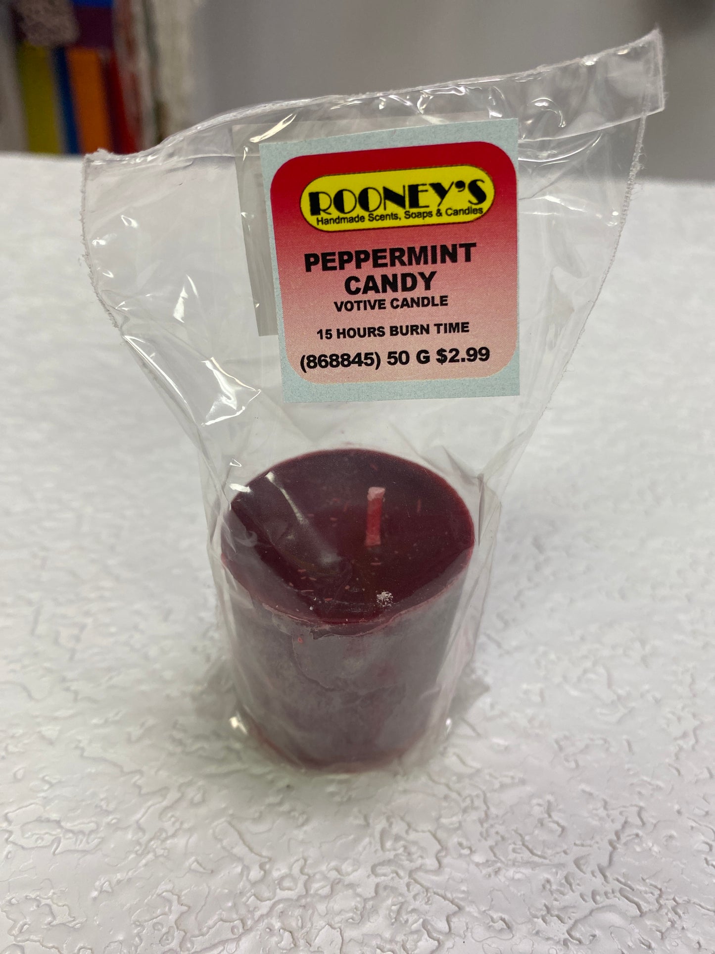 PEPPERMINT CANDY VOTIVE CANDLE