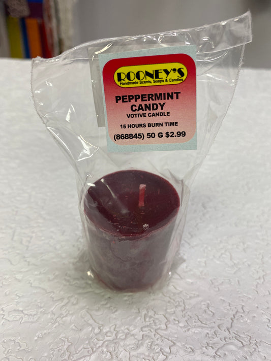 PEPPERMINT CANDY VOTIVE CANDLE