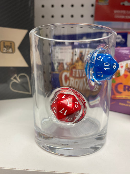 MULTI SIDED DICE WHISKY GLASS