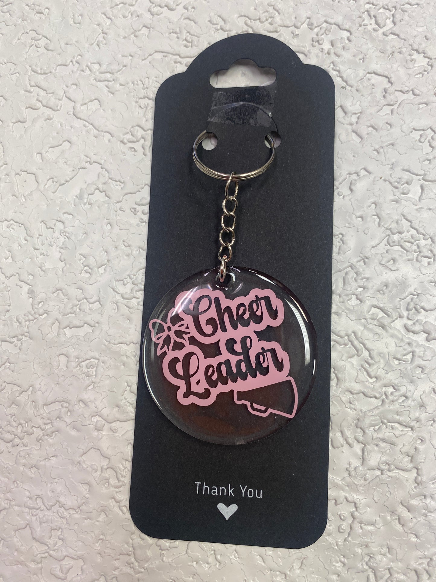 KEYCHAIN CHEER LEADER PINK