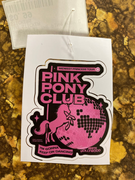 PINK PONY CLUB STICKER