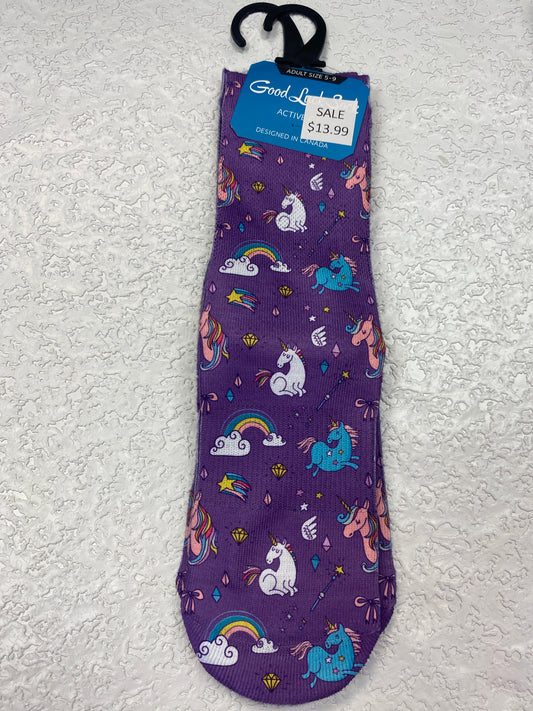 RAINBOW UNICORN SOCKS SIZE 5-9