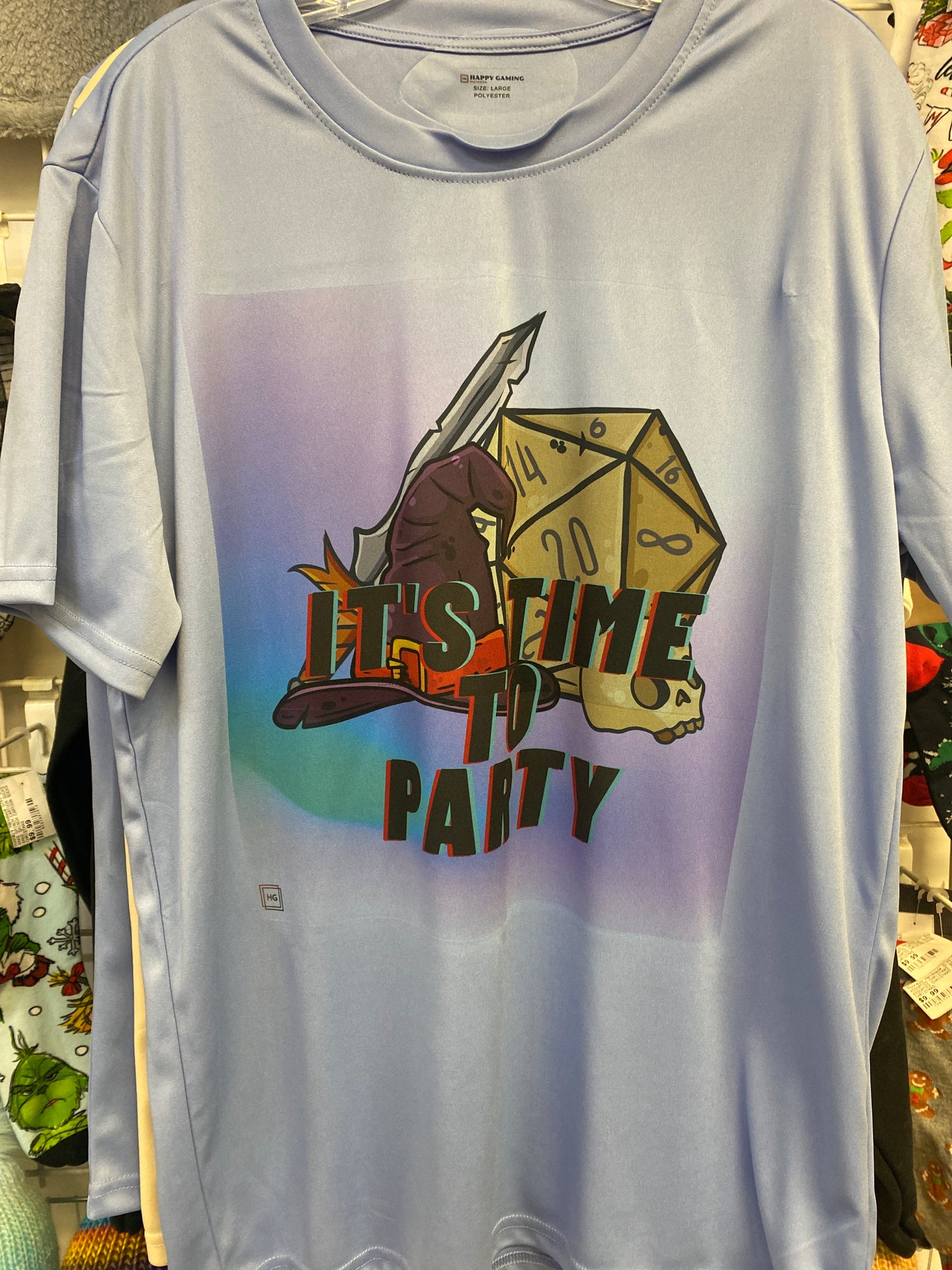 ITS TIME TO PARTY T SHIRT LARGE