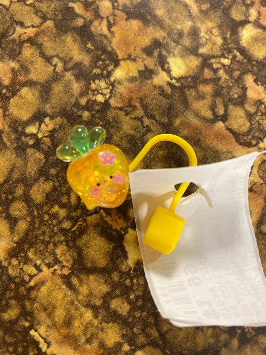 GLITTER CARROT STRAW COVER