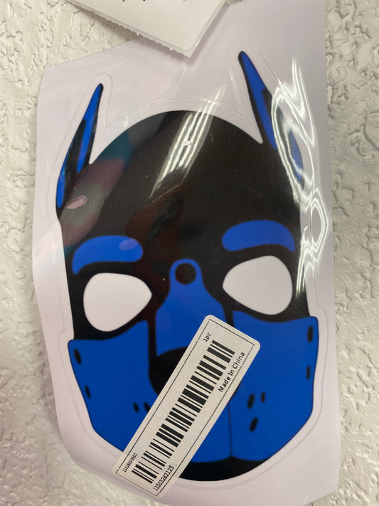 BLUE PUP MASK STICKER