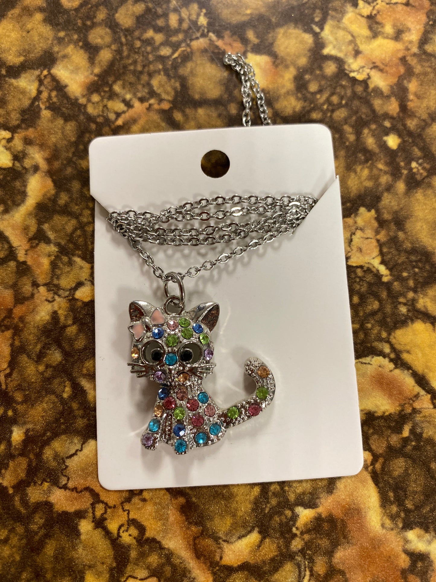 BLING KITTY NECKLACE