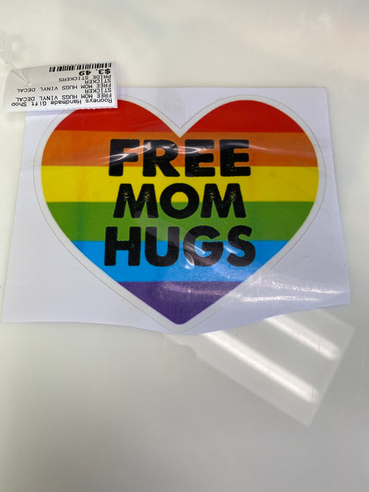 FREE MOM HUGS VINYL DECAL STICKER