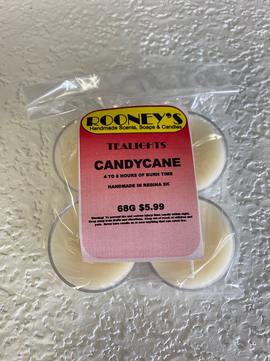 CANDYCANE TEALIGHT CANDLES