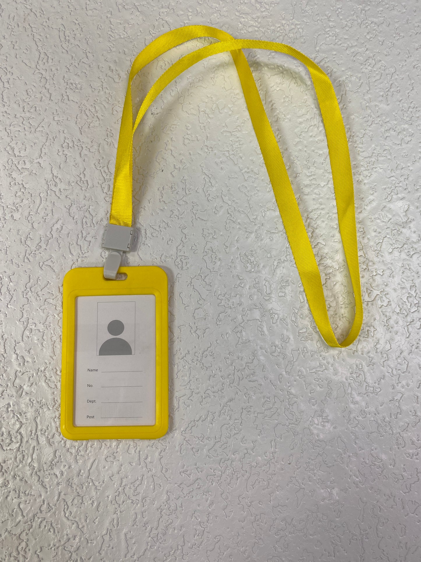 YELLOW BADGE ID HOLDER
