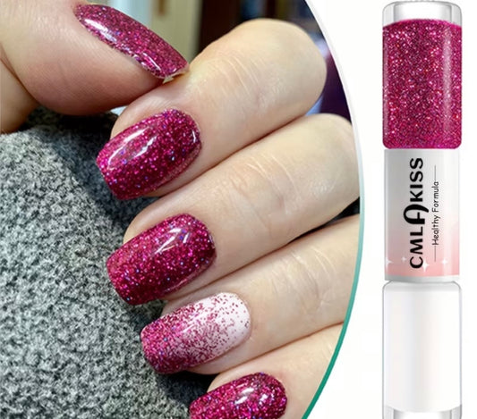NAIL POLISH GLITTER DOT DOT ROSE