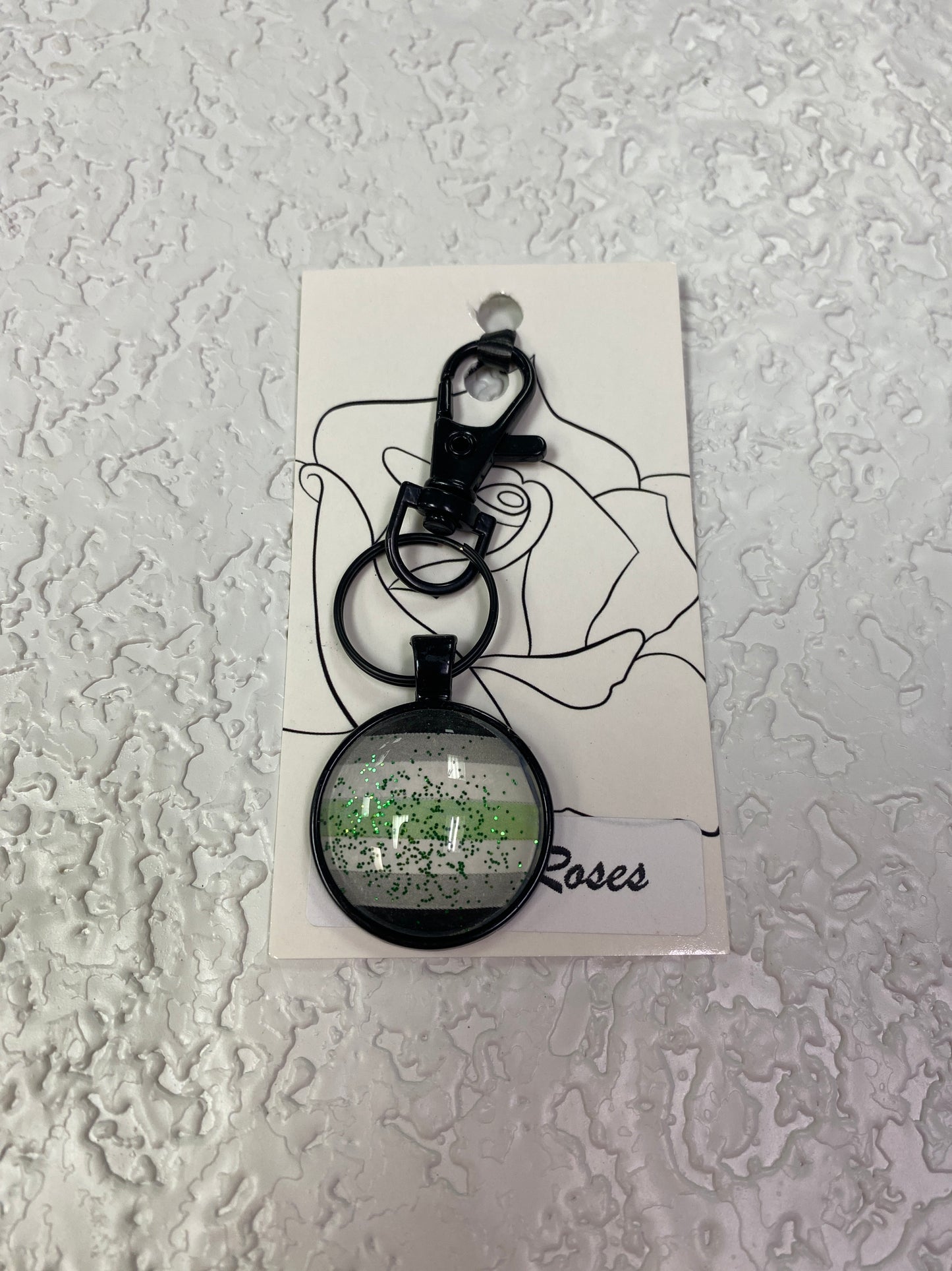 PRIDE BLACK KEYCHAIN