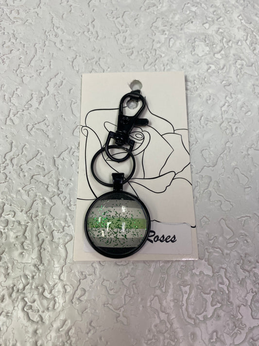 PRIDE BLACK KEYCHAIN
