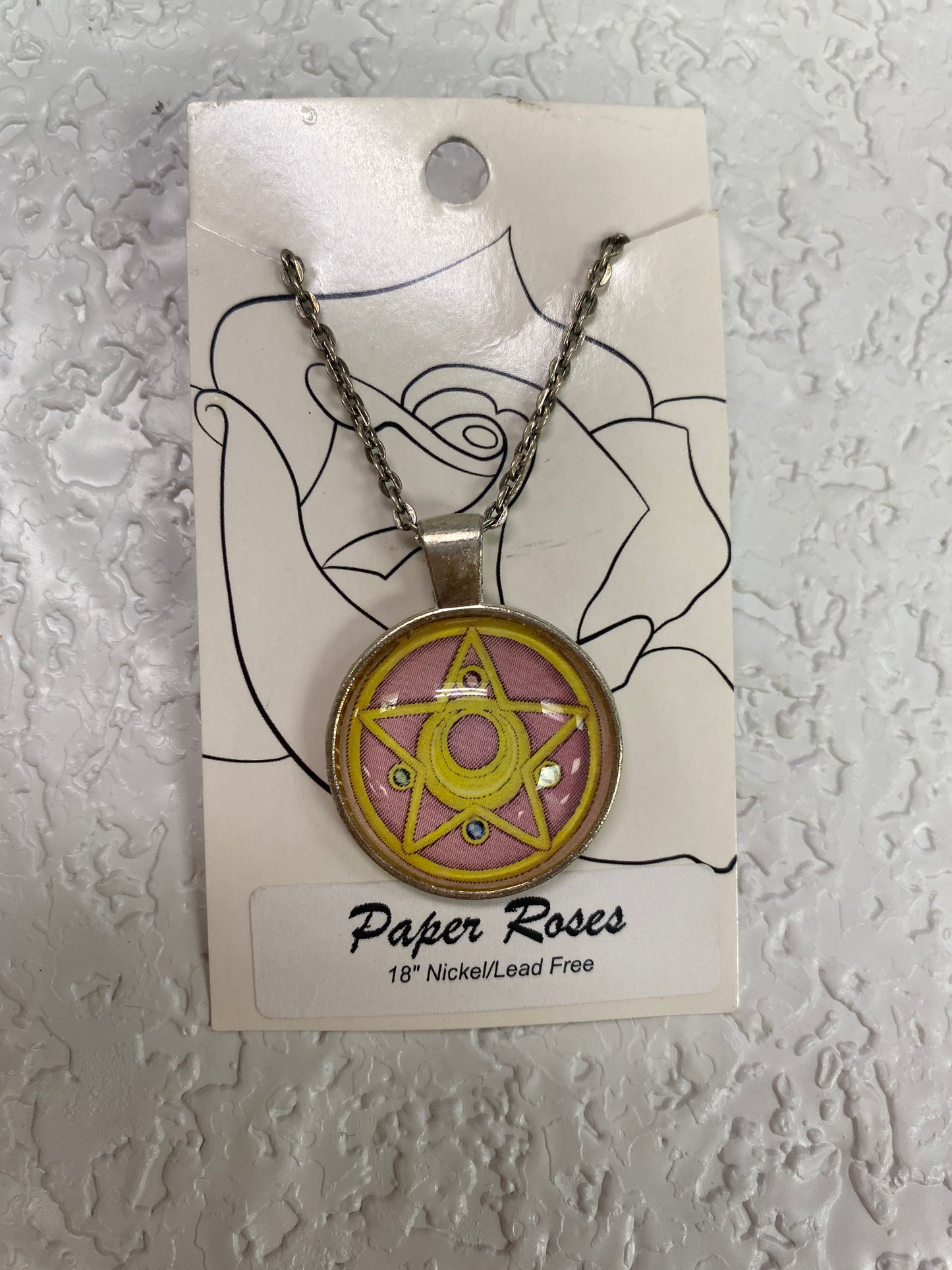 SILVER MOON CRYSTAL POWER NECKLACE