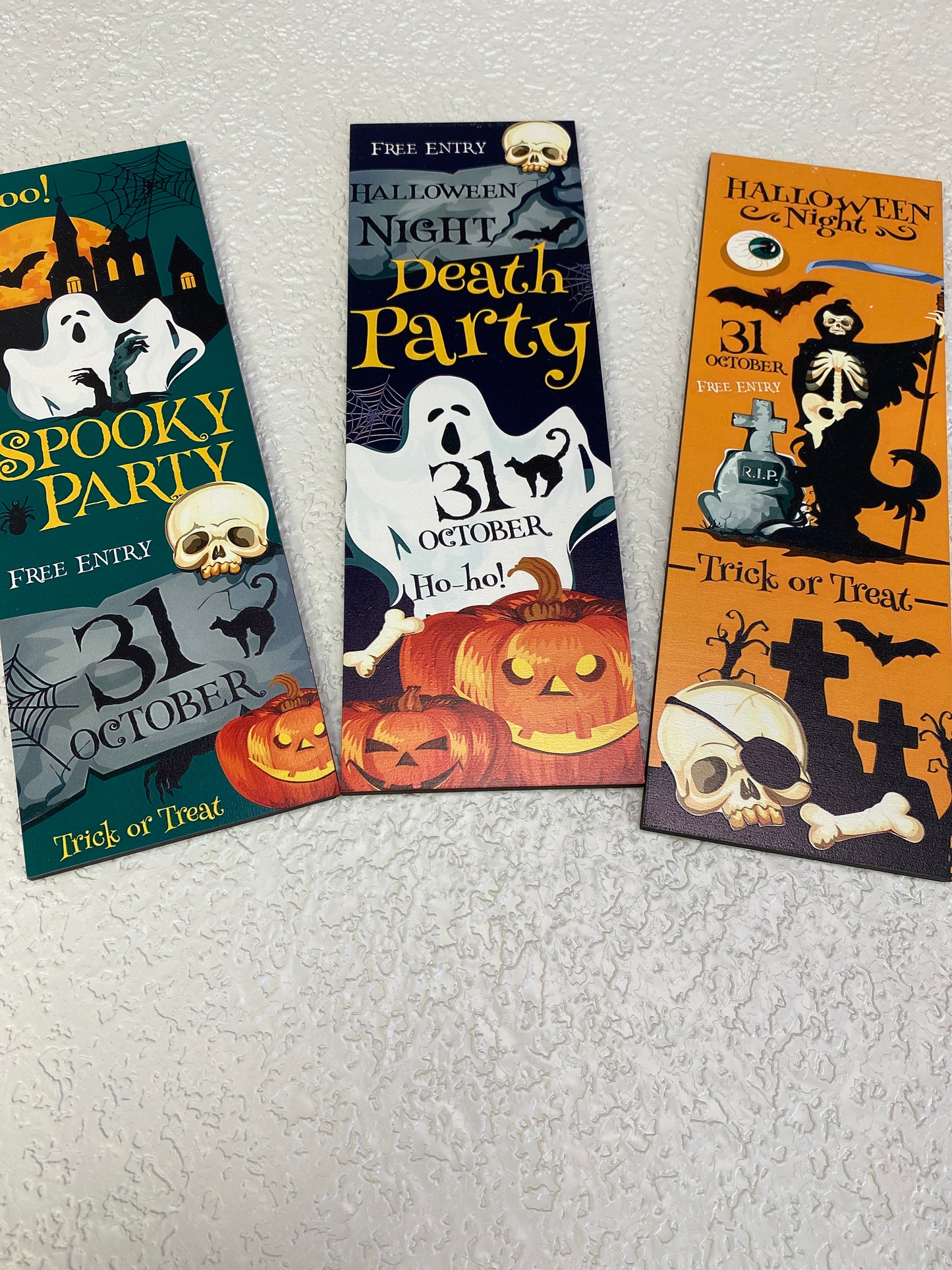 HALLOWEEN WOODEN SIGN RECT
