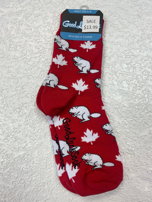CANADA BEAVER SOCKS SIZE 5-9