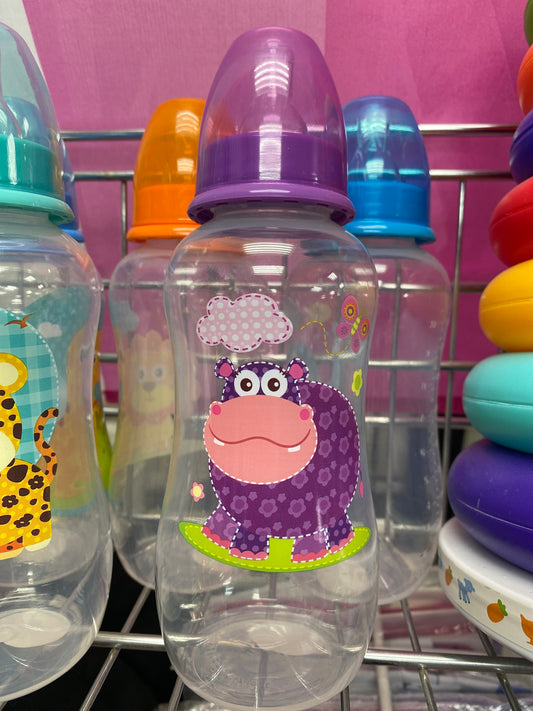 PURPLE HIPPO PLASTIC BOTTLE