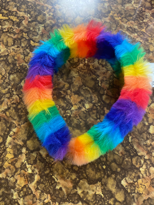 RAINBOW PLUSH HEAD BAND