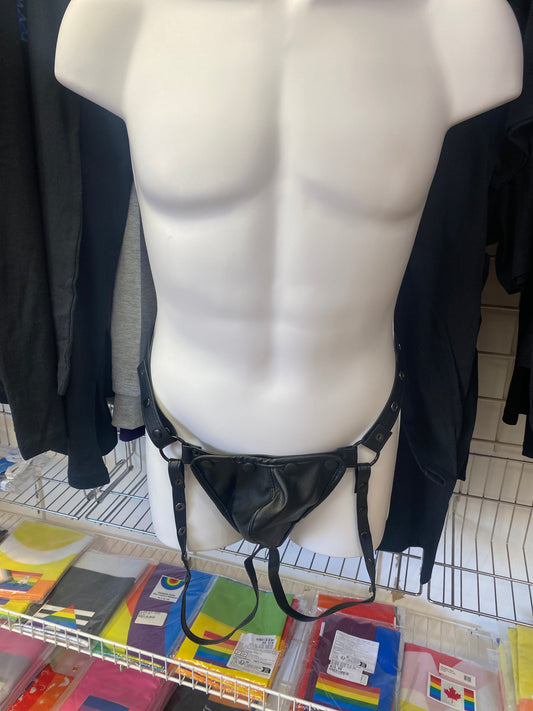 MENS UNDERWEAR PU LEATHER PANTIES