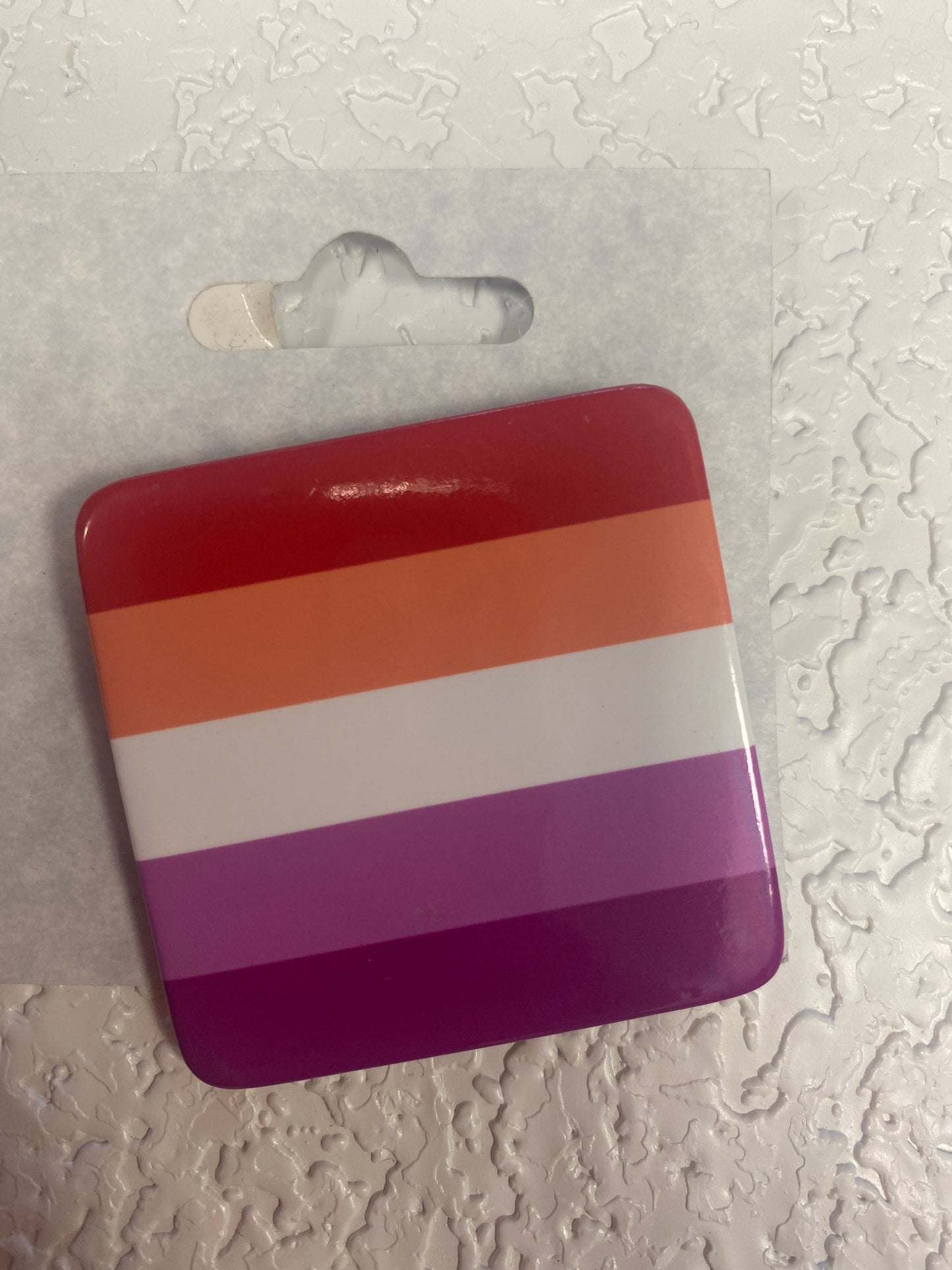 LESBIAN PRIDE SQUARE BUTTON