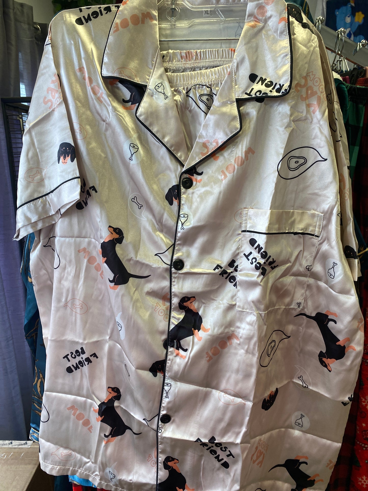 PAJAMA DOG PAW PRINT MENS XL