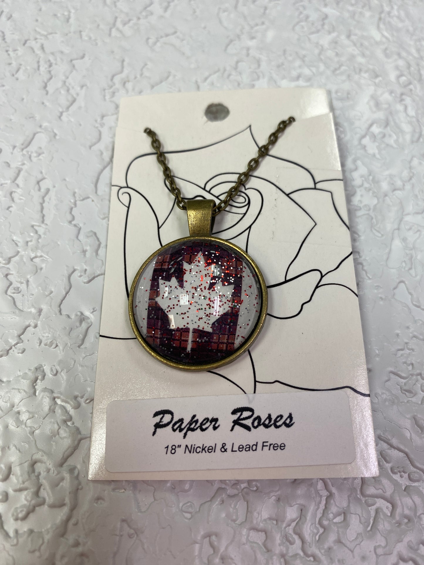 CANADA GLITTER BRONZE NECKLACE