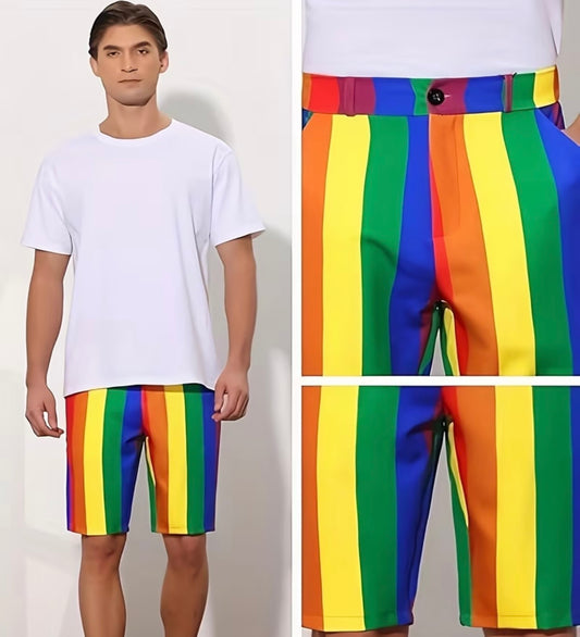 RAINBOW PRIDE CASUAL ATHLETIC SHORTS