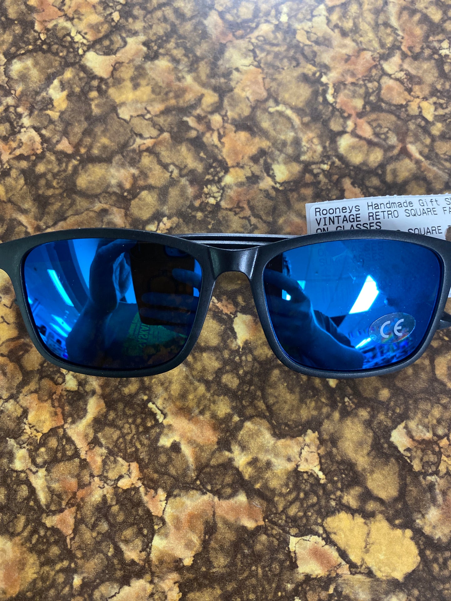 VINTAGE RETRO GLASSES BLUE SHINE