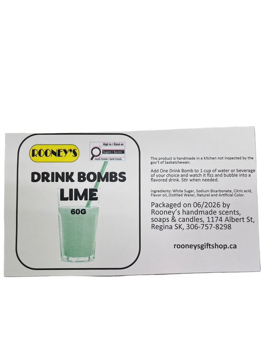 LIME DRINK BOMBS 2 PACK