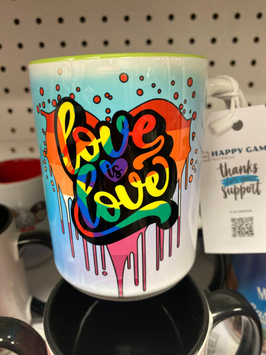 LOVE IS LOVE HEART MUG