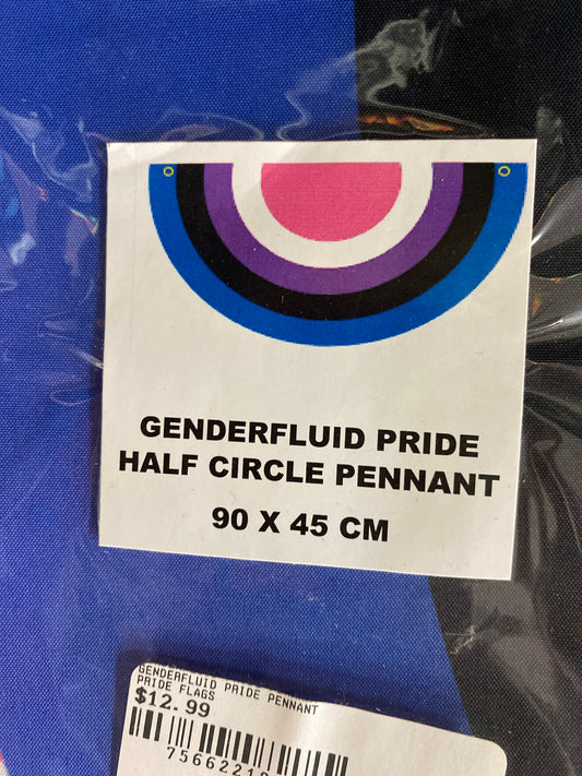 GENDERFLUID PRIDE PENNANT