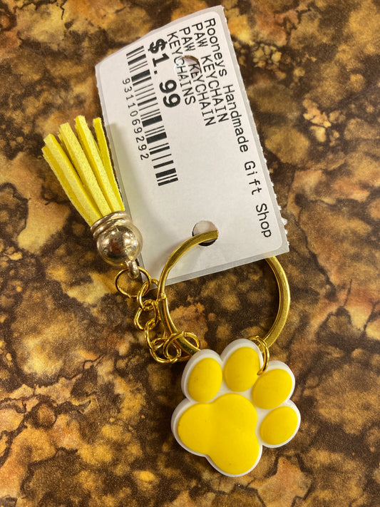 PAW KEYCHAIN YELLOW