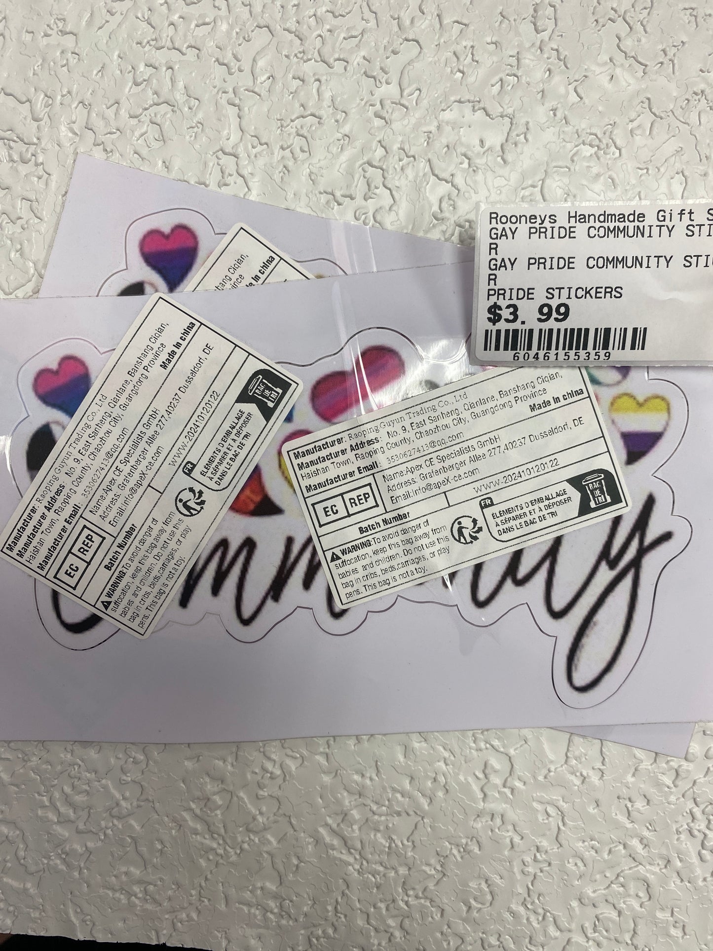 GAY PRIDE COMMUNITY STICKER