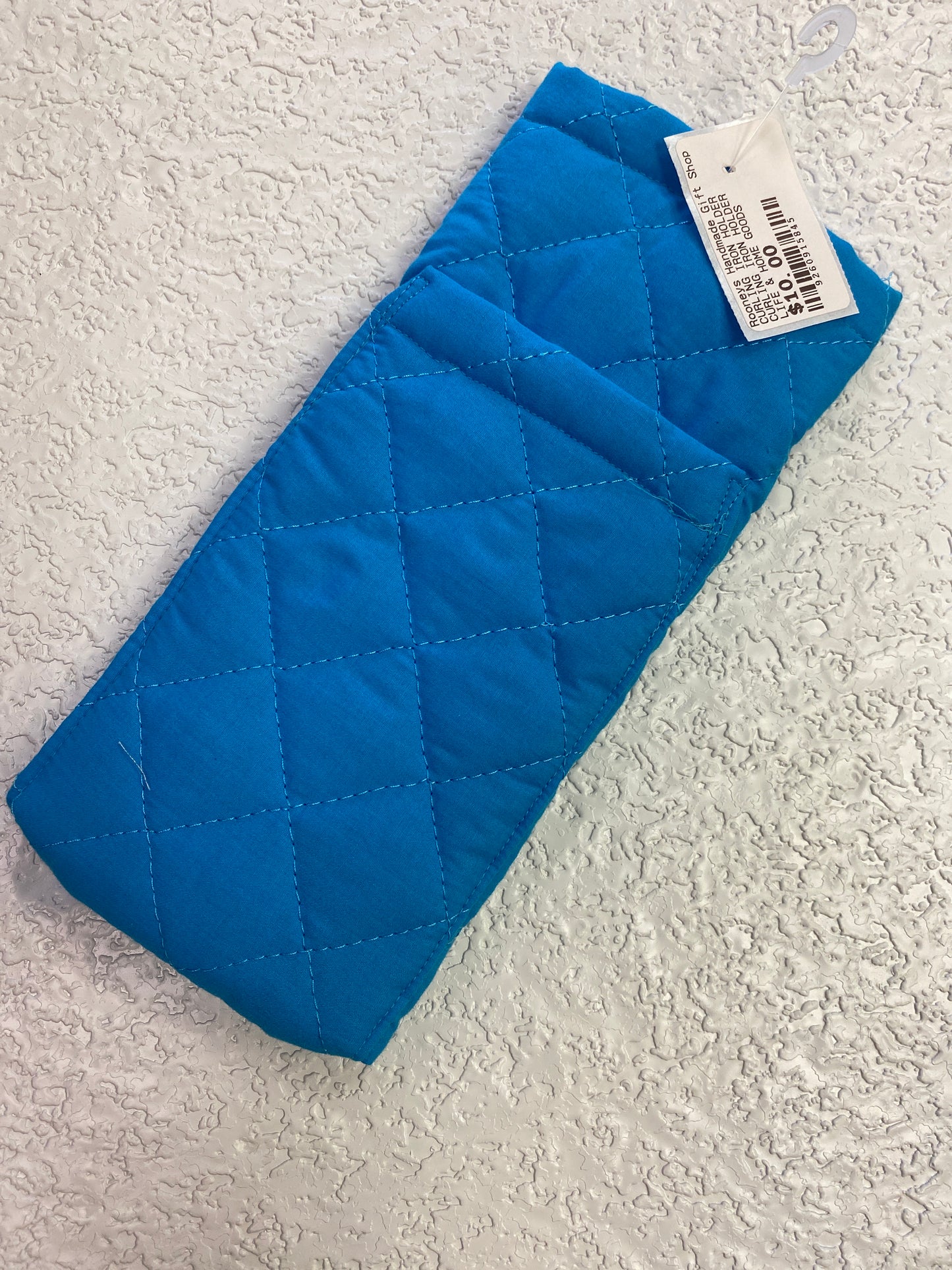 LIGHT BLUE CURLING IRON HOLDER