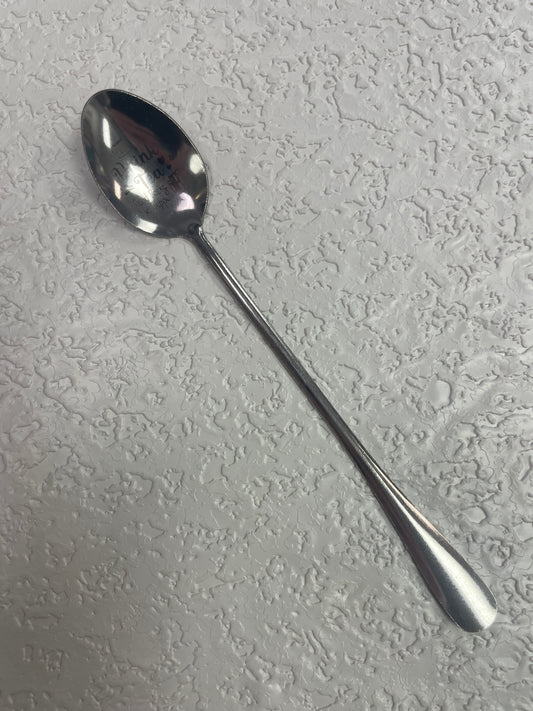 DRINK TEA STEEL SPOON