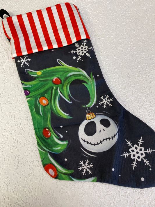 NIGHTMARE BEFORE CHRISTMAS BLACK STOCKING