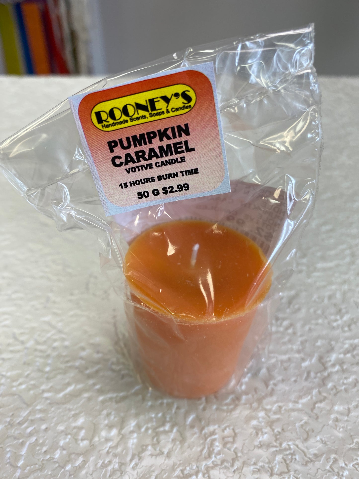 PUMPKIN CARAMEL VOTIVE CANDLE