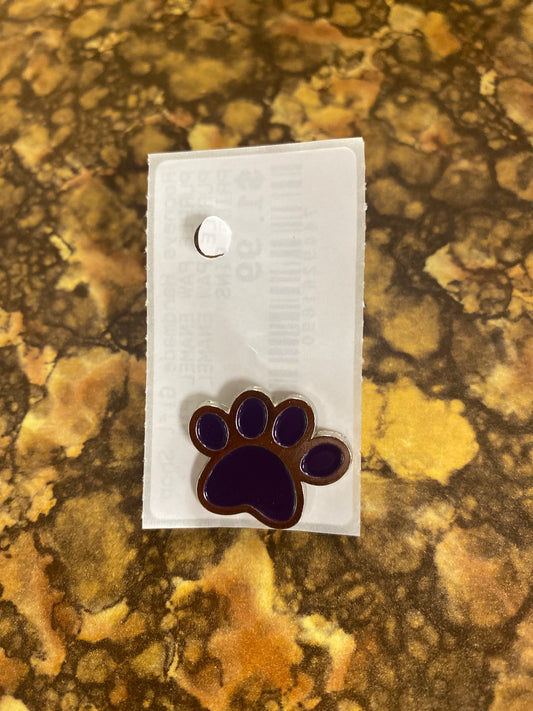 PURPLE PAW ENAMEL PIN