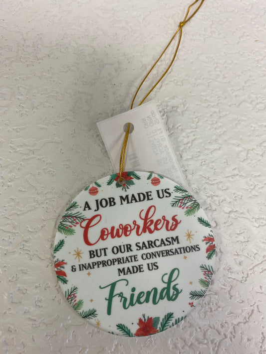 A JOB MADE US ACRYLIC ORN